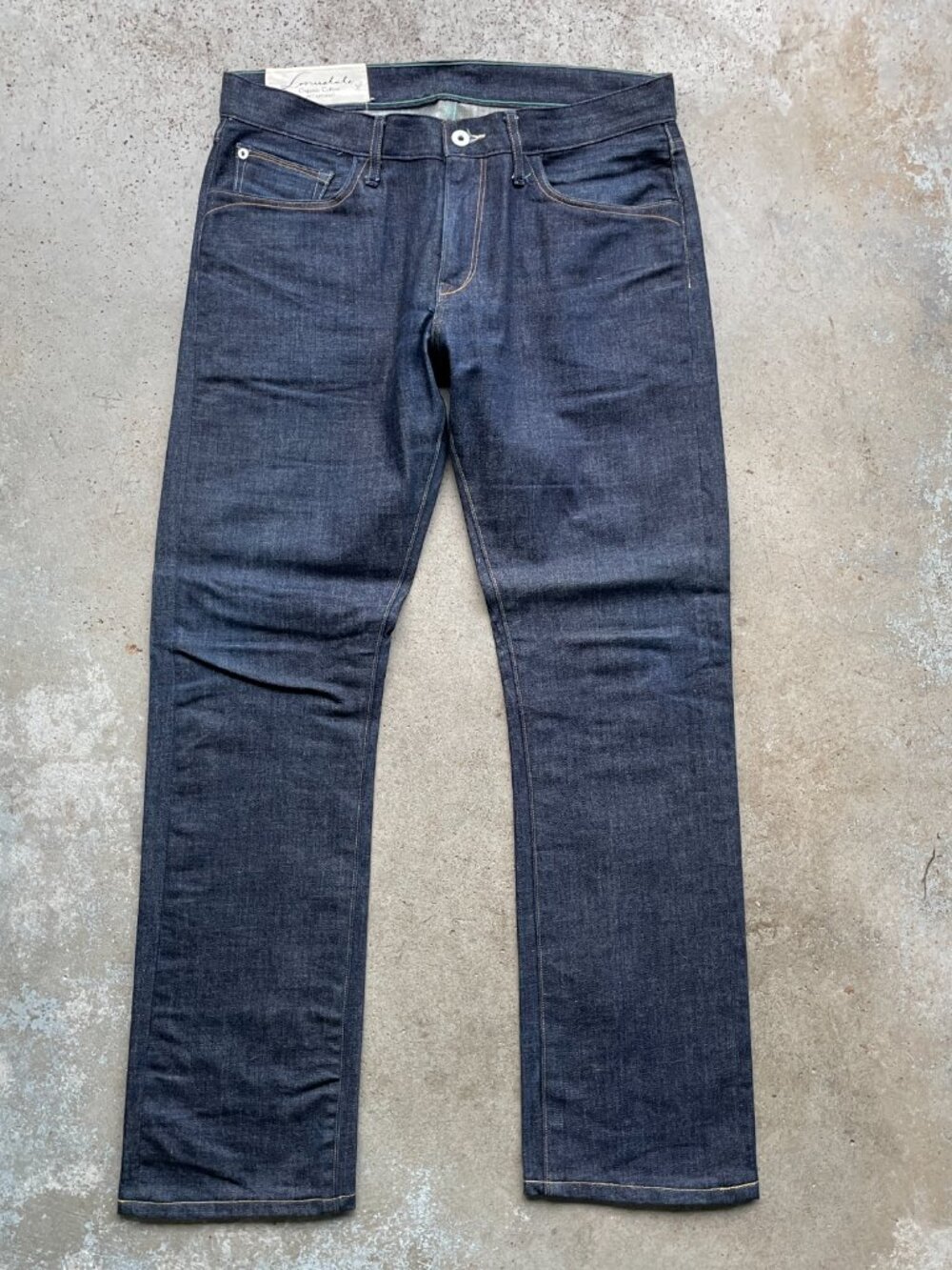 Loomstate Men's Prophecy Organic Cotton Jeans Straight Leg 32x31 Raw Indigo
